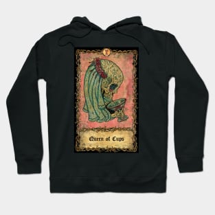 Queen Of Cups. Eternal Bones Tarot Design (Colorful) Hoodie